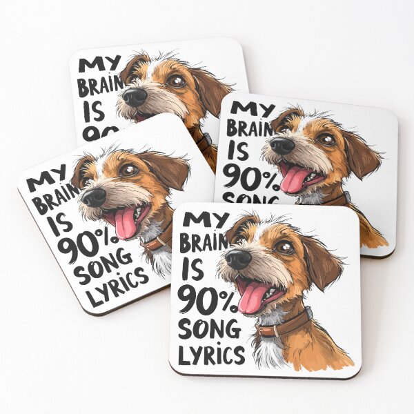 Item preview, Derpy Mixed Breed "90% Song Lyrics" Sketch Funny   designed and sold by Tong4130.