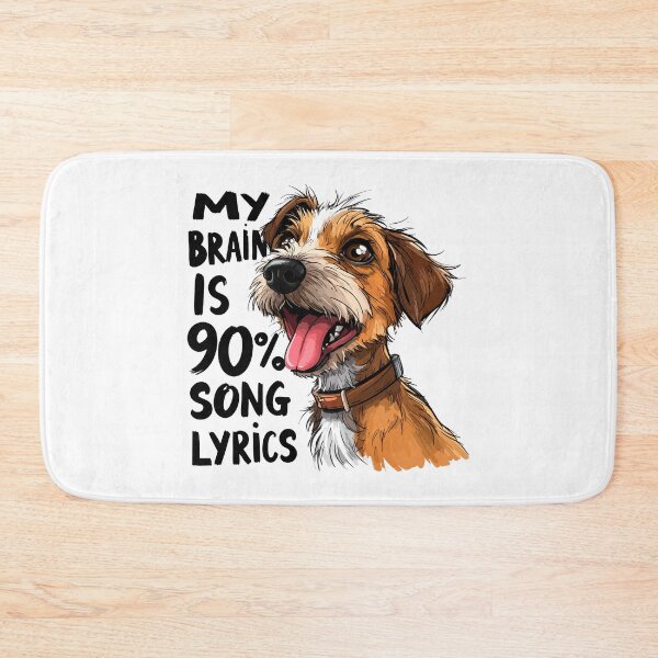 Item preview, Derpy Mixed Breed "90% Song Lyrics" Sketch Funny   designed and sold by Tong4130.