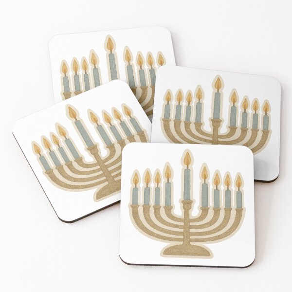 Item preview, Hanukkah menorah illustration featuring lit candles on transparent background, AI Generated designed and sold by dvoevnore.