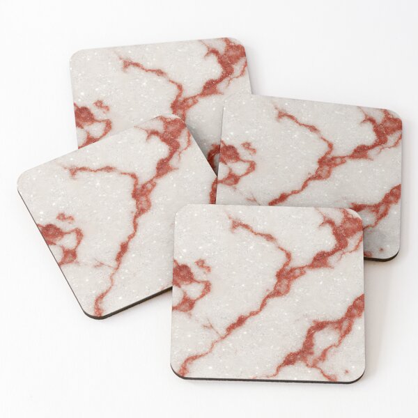 Item preview, White Marble with Red Veins Seamless Pattern designed and sold by SassyArtistry.
