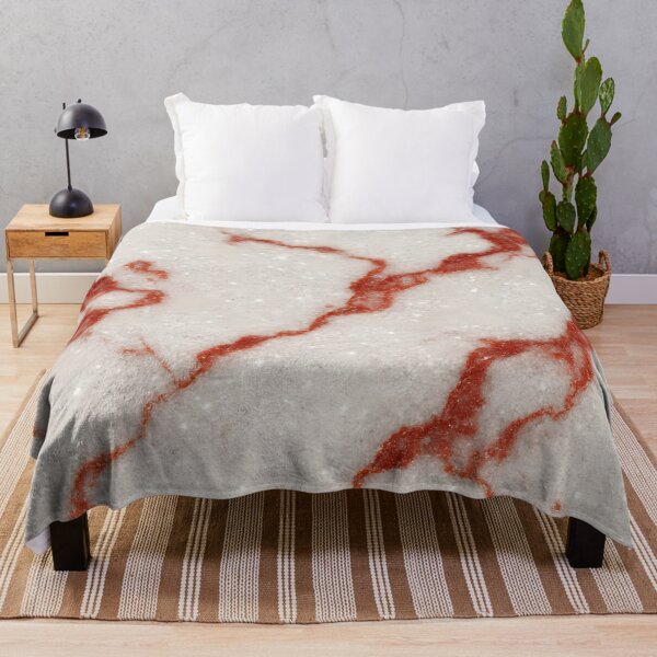 Item preview, White Marble with Red Veins Seamless Pattern designed and sold by SassyArtistry.