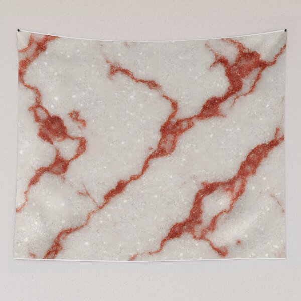 Item preview, White Marble with Red Veins Seamless Pattern designed and sold by SassyArtistry.
