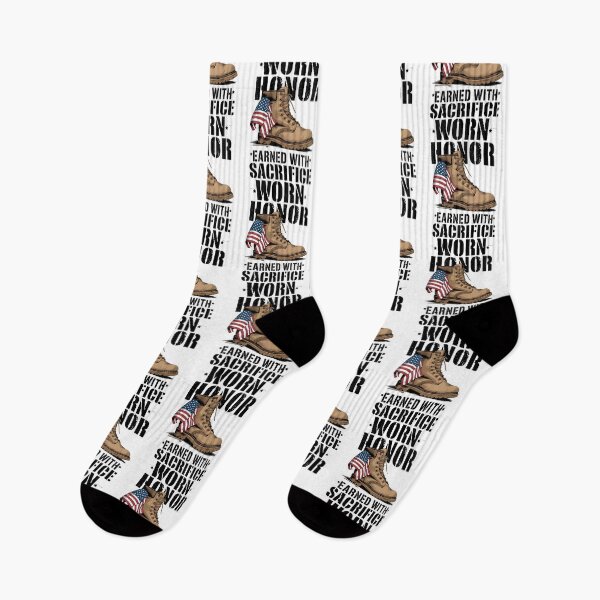 Item preview, Veterans sacrifices – Military Combat Boot Patriot designed and sold by Taans-Creation.