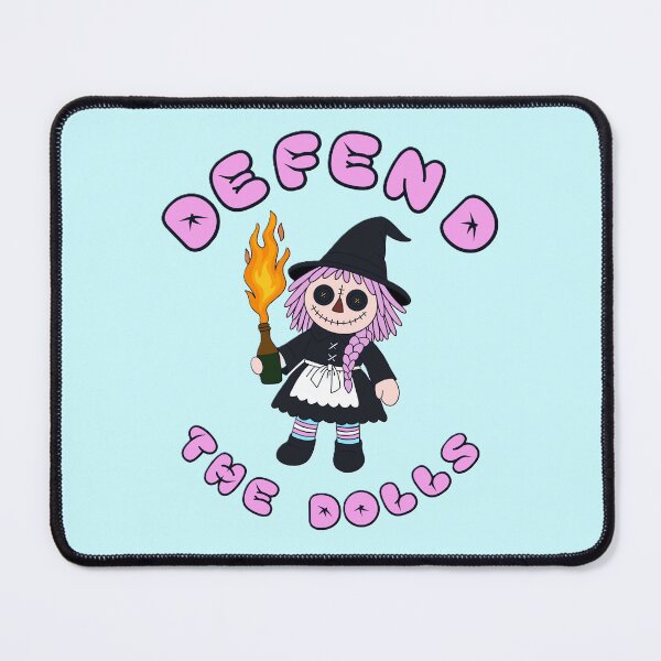 Item preview, DOLLS OF DELINQUENCY (comrade ragdoll, blue background) designed and sold by Delinquent Doll.