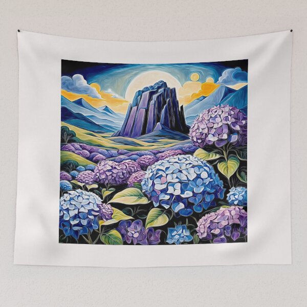 Item preview, Hydrangeas flower bloom and the Rock#4 designed and sold by Helios Be. Lavsh.