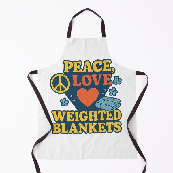 Item preview, Peace, Love & Weighted Blankets | Cozy Autism Acceptance Design designed and sold by QuestandQuirk.