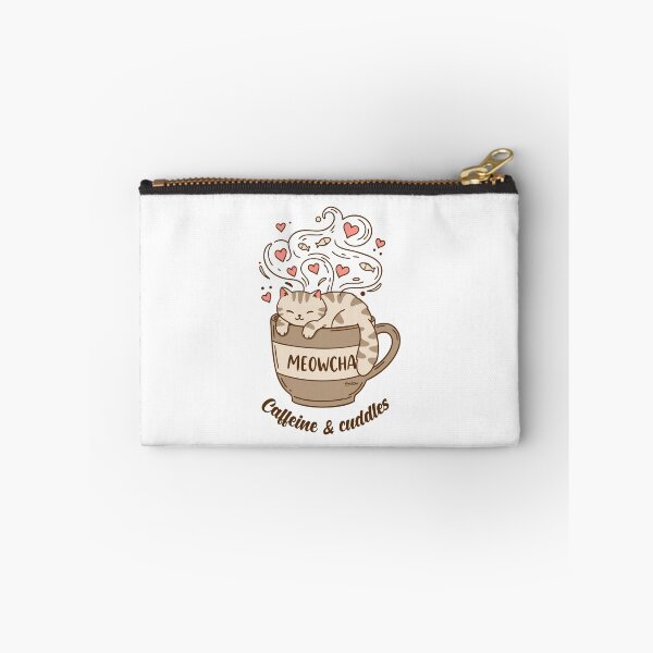 Item preview, Sleepy Cat in a Meowcha Cup designed and sold by FiesterArt.