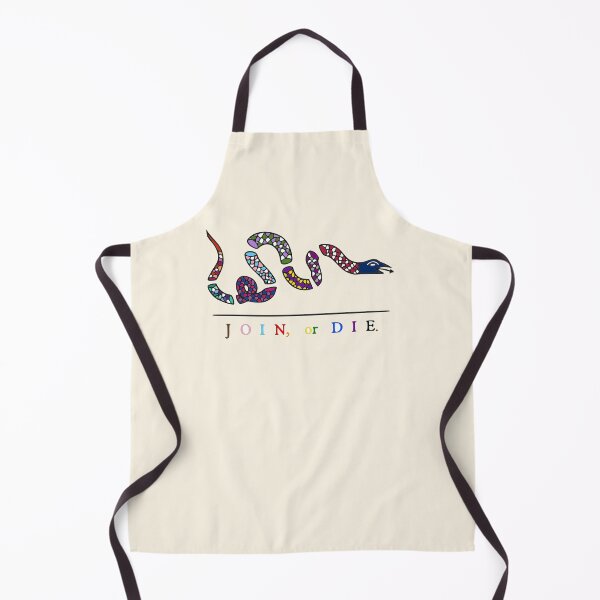 Item preview, Join or Die Pride (version 1, USA flag color snakehead) designed and sold by Delinquent Doll.