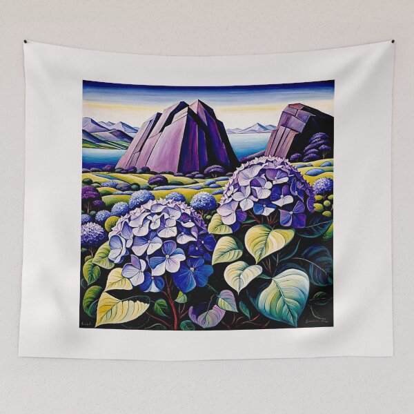 Item preview, Hydrangeas flower bloom and the Rock#6 designed and sold by Helios Be. Lavsh.