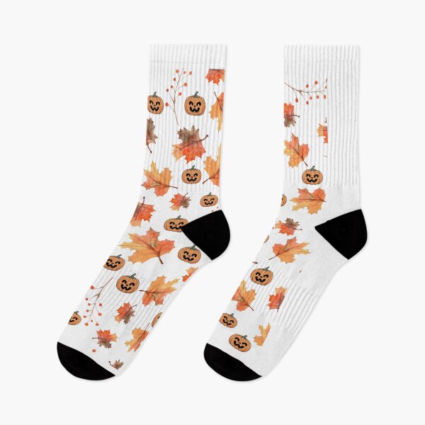 Item preview, Fall Leaves & Jack-o-Lantern Pattern designed and sold by PlagueTSH.
