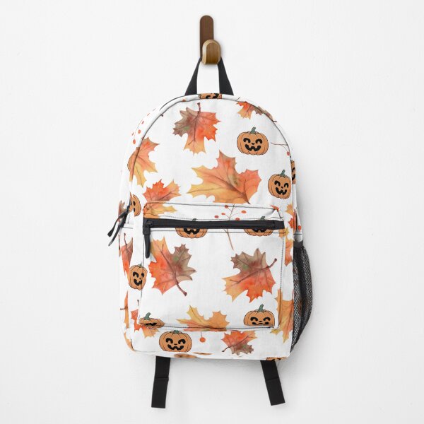 Item preview, Fall Leaves & Jack-o-Lantern Pattern designed and sold by PlagueTSH.