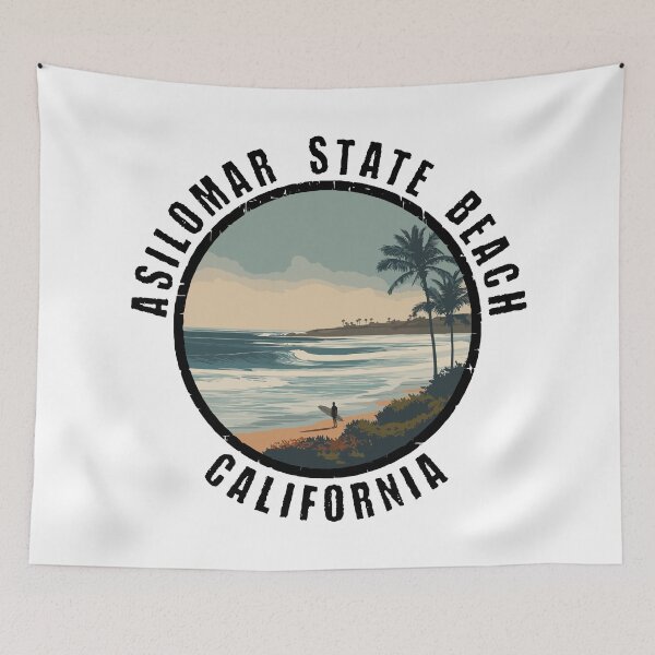 Item preview, Asilomar State Beach - California (with Black Lettering) designed and sold by VelvetRoom.