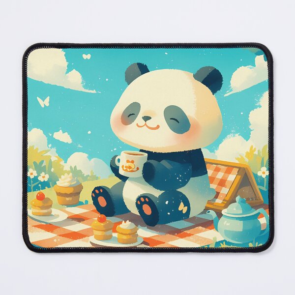 Item preview, Panda Dreaming of Afternoon Tea designed and sold by WoollenLlama.