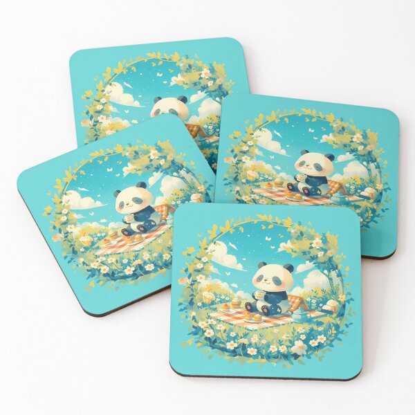 Item preview, Panda Dreaming of Afternoon Tea designed and sold by WoollenLlama.