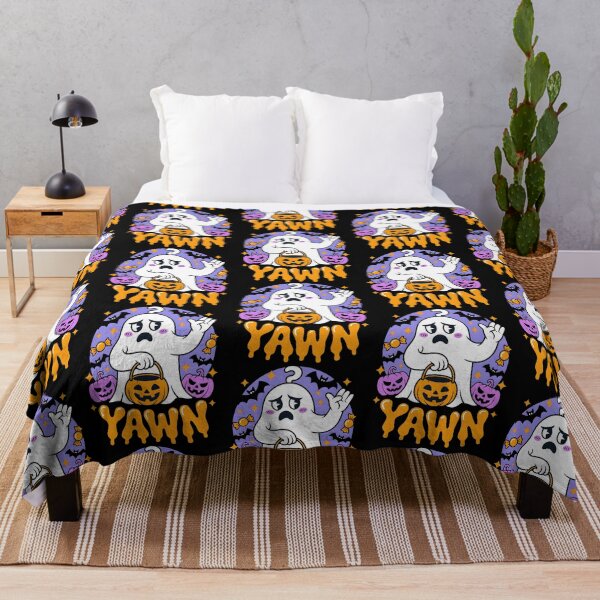 Item preview, Yawn Ghost – Tired Halloween Spooky Cute designed and sold by Taans-Creation.