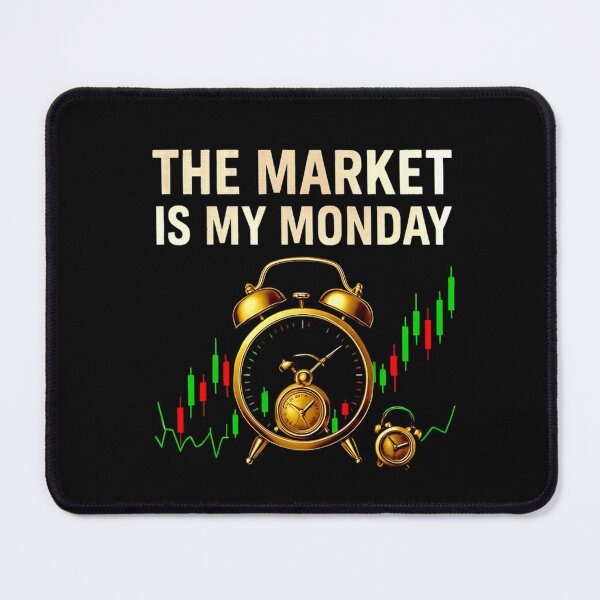 Item preview, The Market Is My Monday – Trader Clock Art designed and sold by DiaryPN.