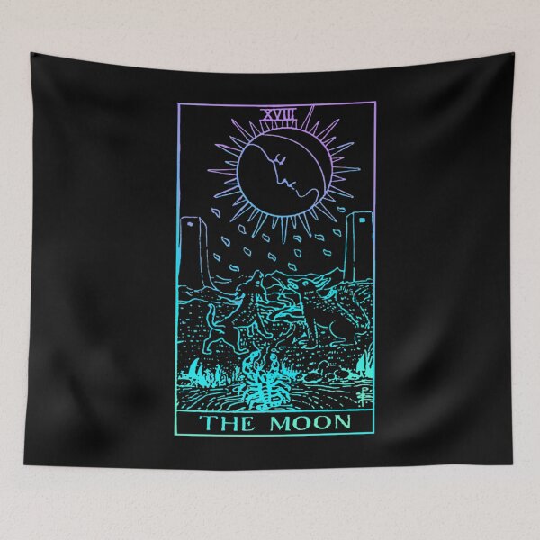 Item preview, The Moon Tarot Card Rider Waite Witchy  	 designed and sold by lirtpvsre93.