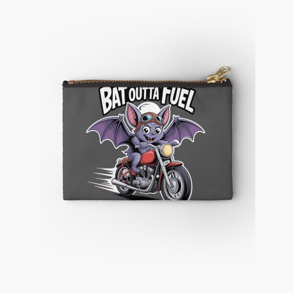 Item preview, Biker Bat: This quirky design, featuring a determined cartoon bat clinging to motorcycle handlebars. For the Halloween Festive Season designed and sold by Grang Art Artistic Designs.
