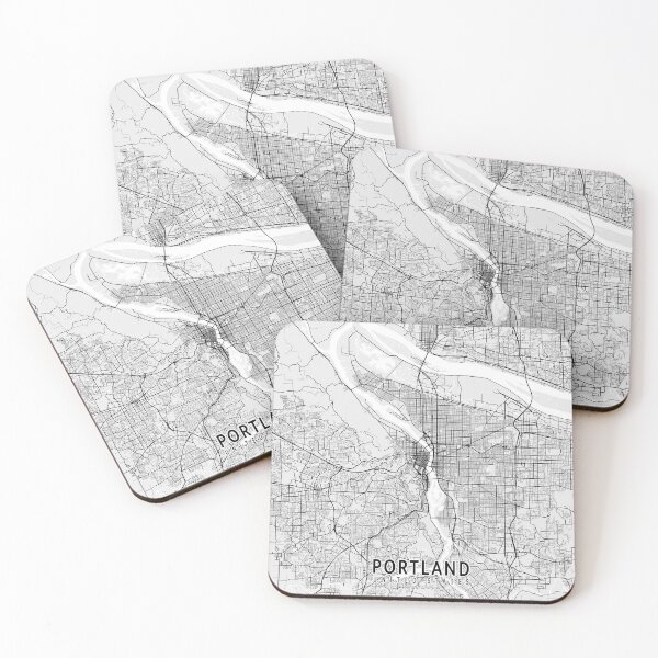 Item preview, Portland City Map of Oregon, USA - Light designed and sold by deMAP.