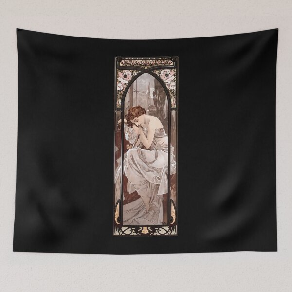 Item preview, Night's Rest Alphonse Mucha Repos De La Nuit 	 	 designed and sold by tfgmizko5.