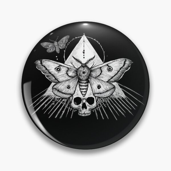 Item preview, Moth and Skull Gothic Geometry designed and sold by HEXANDGLOSS.