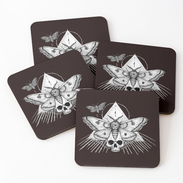 Item preview, Moth and Skull Gothic Geometry designed and sold by HEXANDGLOSS.