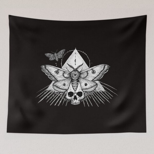 Item preview, Moth and Skull Gothic Geometry designed and sold by HEXANDGLOSS.