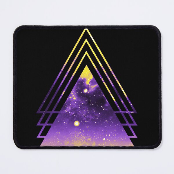 Item preview, Nonbinary Pride Layered Triangles designed and sold by pyenfraduk21.