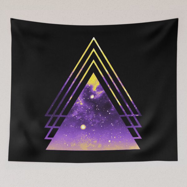 Item preview, Nonbinary Pride Layered 	 Triangles 	 designed and sold by pyenfraduk21.