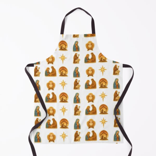 Item preview, Nativity scene elements depicting religious icons on transparent background, AI Generated designed and sold by dvoevnore.