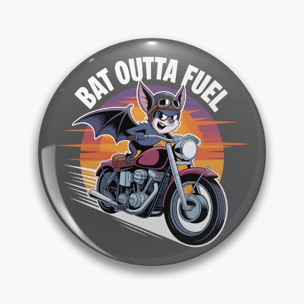 Item preview, The Road Trip Bat: This quirky design, featuring a determined cartoon bat clinging to motorcycle handlebars. For the Halloween Festive Season designed and sold by Grang Art Artistic Designs.