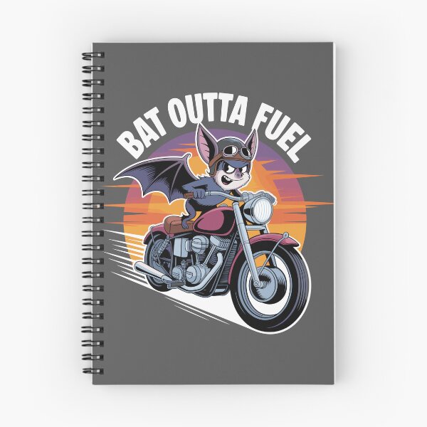 Item preview, The Road Trip Bat: This quirky design, featuring a determined cartoon bat clinging to motorcycle handlebars. For the Halloween Festive Season designed and sold by Grang Art Artistic Designs.