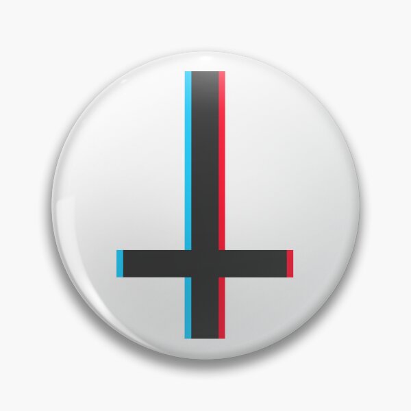 Item preview, Inverted Cross – 3D Glitch Occult Gothic Symbol designed and sold by HexedHibiscus.