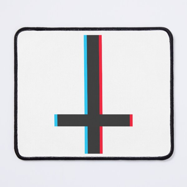 Item preview, Inverted Cross – 3D Glitch Occult Gothic Symbol designed and sold by HexedHibiscus.