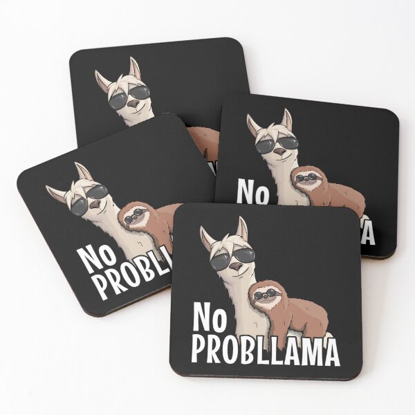 Item preview, No Prob-LLama Hipster Llama  Sloth With SunGlasses 	  	 designed and sold by vvixxfvm12.