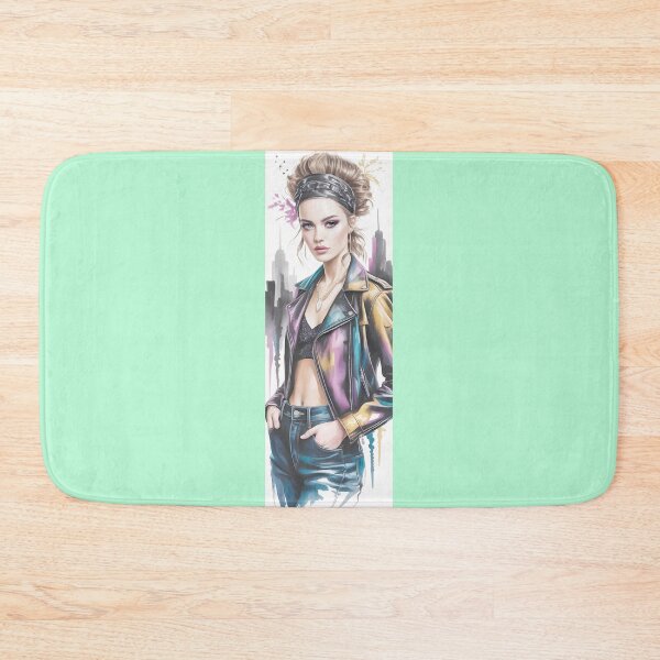 Item preview, Watercolor City Chic Woman Portrait By Merch, Limited Edition designed and sold by JERICHOALBERT2.