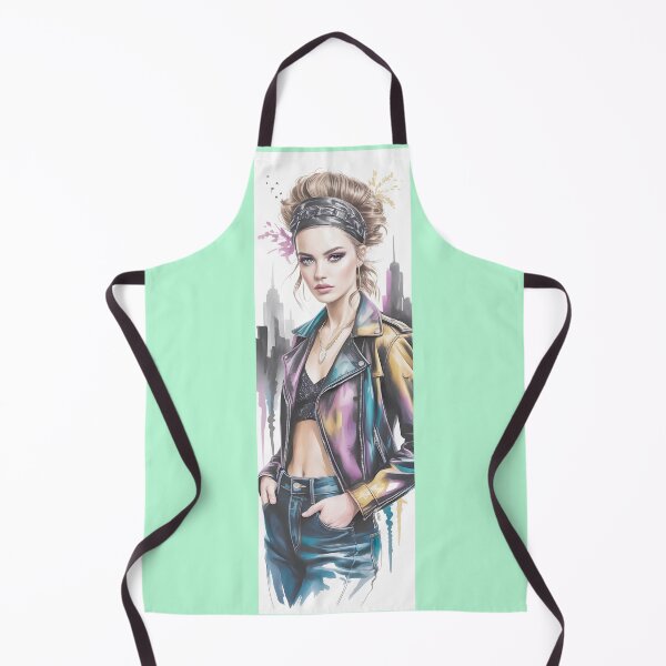 Item preview, Watercolor City Chic Woman Portrait By Merch, Limited Edition designed and sold by JERICHOALBERT2.