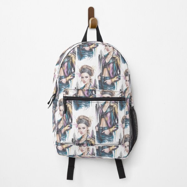 Item preview, Watercolor City Chic Woman Portrait By Merch, Limited Edition designed and sold by JERICHOALBERT2.