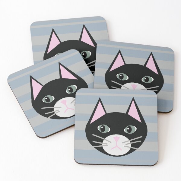 Item preview, Black cat with stripes designed and sold by Mountain-Point.