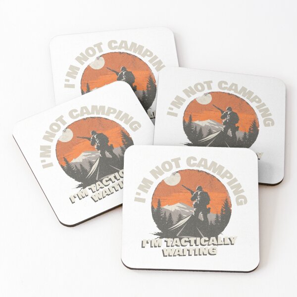 Item preview,  I’m Not Camping, I’m Tactically Waiting – Funny Gamer & Shooter Design designed and sold by 3nityoneart.