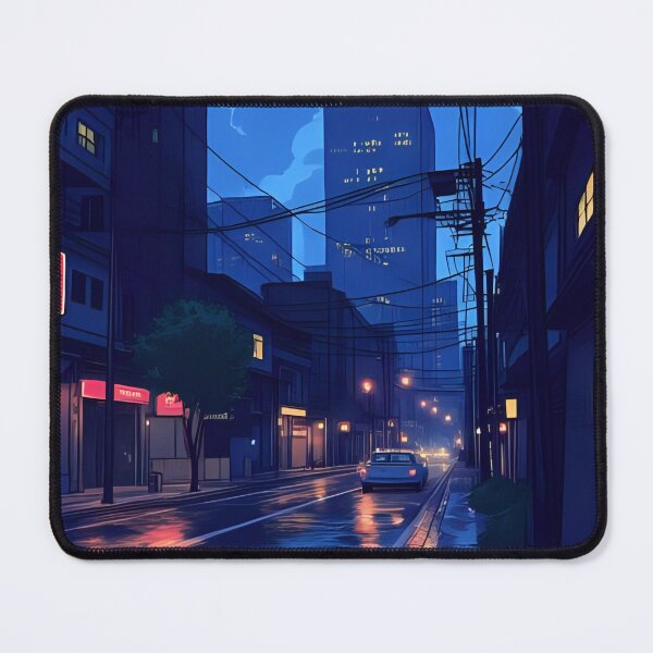 Item preview, Moody Neon City Street at Night designed and sold by MoodCreations.