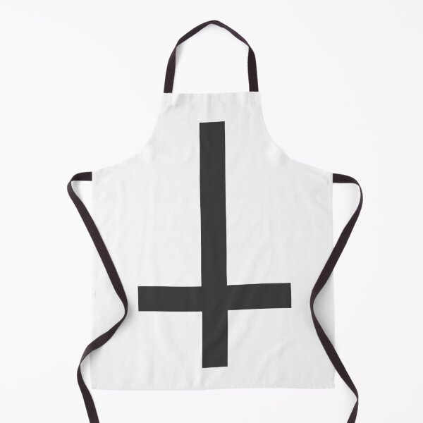 Item preview, Inverted Cross – Minimalist Black Occult Symbol designed and sold by HexedHibiscus.