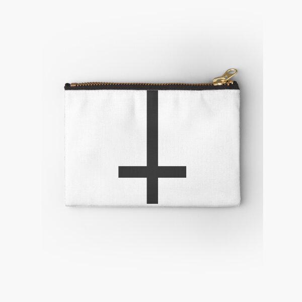 Item preview, Inverted Cross – Minimalist Black Occult Symbol designed and sold by HexedHibiscus.