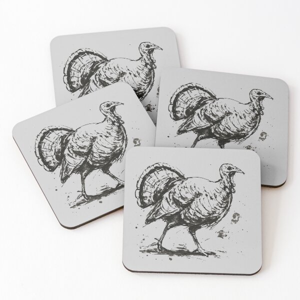 Item preview, Wild Turkey Ink Drawing – Rustic Game Bird Illustration designed and sold by donwillisjrart.