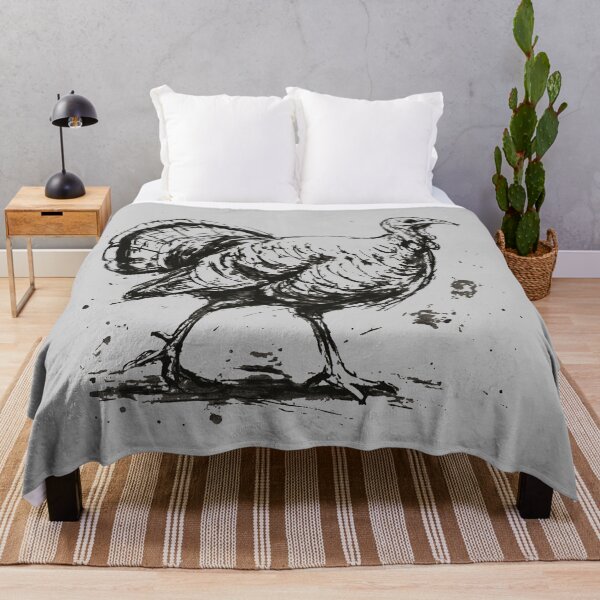 Item preview, Wild Turkey Ink Drawing – Rustic Game Bird Illustration designed and sold by donwillisjrart.