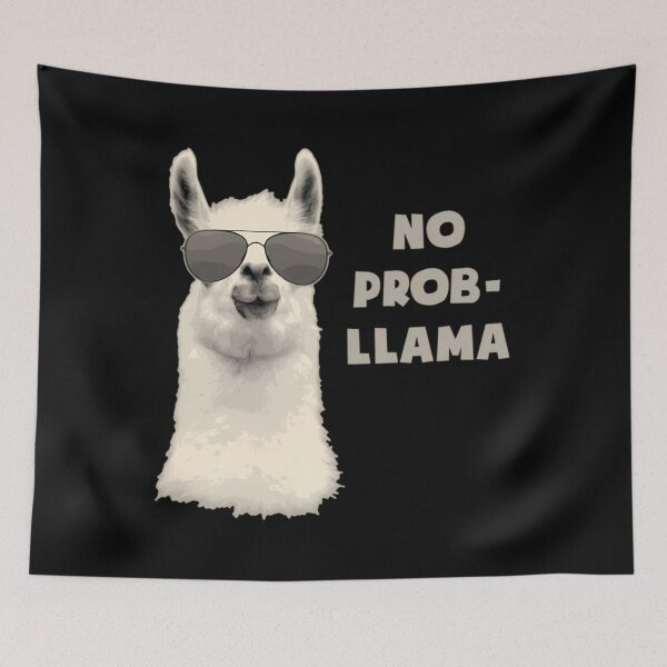Item preview, No Problem Llama  	 designed and sold by vvixxfvm12.