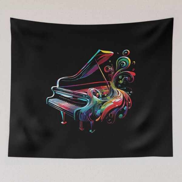 Item preview, Piano Players Beautiful Colorful Piano designed and sold by spezrnywtk73.