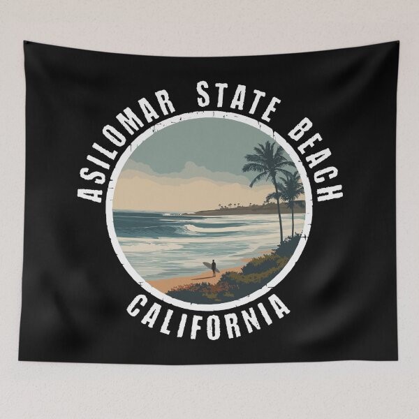 Item preview, Asilomar State Beach - California (with White Lettering) designed and sold by VelvetRoom.