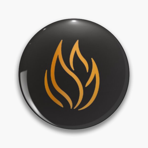 Item preview, Keep the Fire Sticker – Minimalist Ember Stoic Discipline Symbol designed and sold by Resonare.