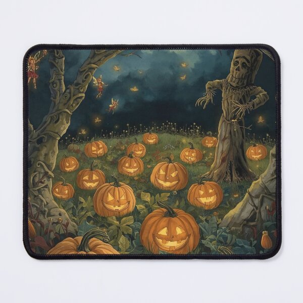 Item preview, Lantern Spirits – Cottagecore Fantasy Pumpkin Night designed and sold by Deezyned.